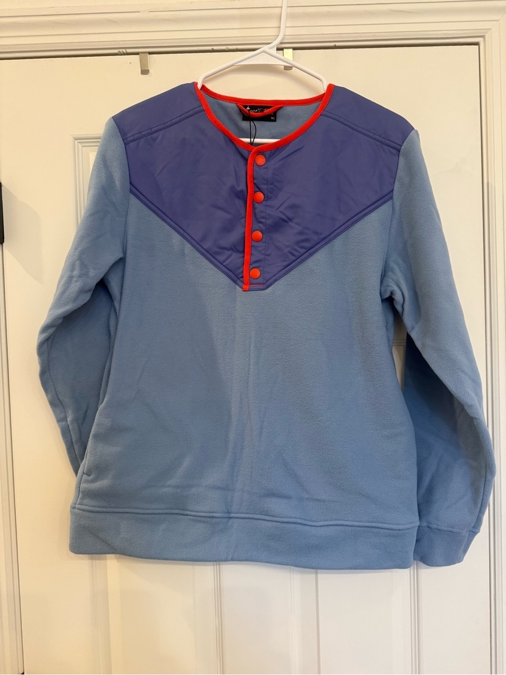NWT Cotopaxi Sabado Crew Fleece Top Sweatshirt Pullover Large Blue Red